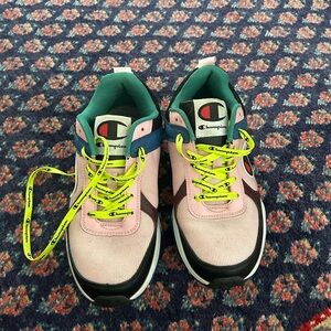 Champion Multicolor Sneakers with Yellow Laces